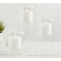 Transparent Votive Pillar Floating Glass Candle holders